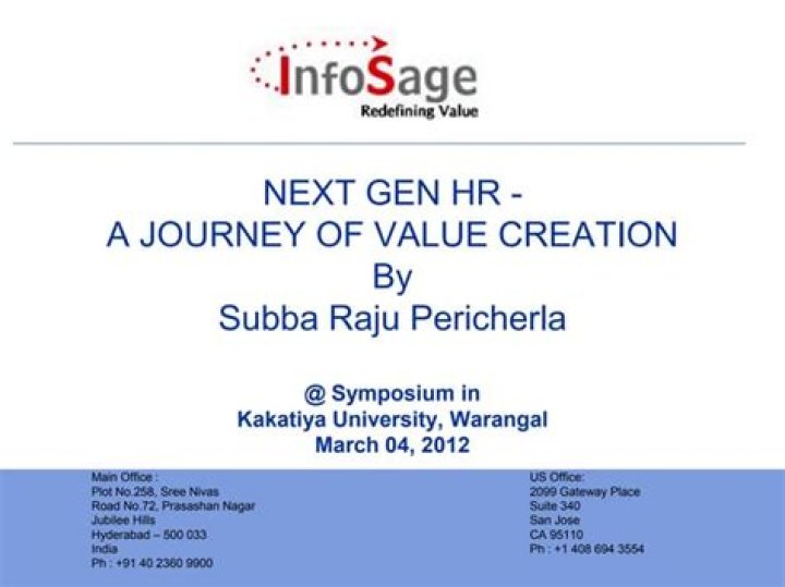 A Journey Of Value Creation