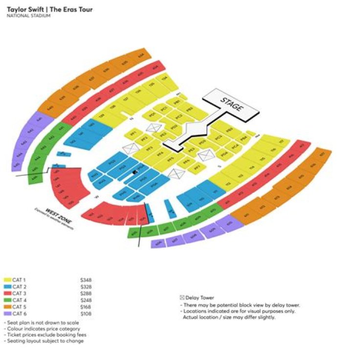 Your Ultimate Guide To Taylor Swift Seat Maps
